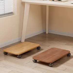 Main chassis rack, office desk, household desktop computer case, universal with pulley, floor standing height storage rack, Laptop Desk Cart