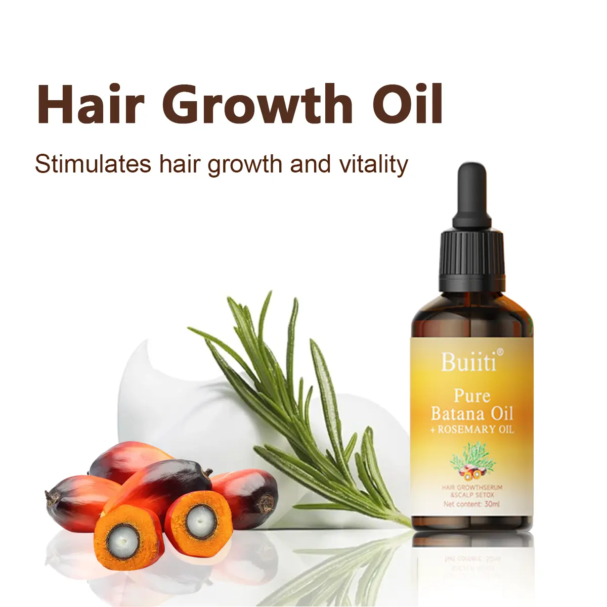 Buiiti Batana & Rosemary Hair Growth Oil for Men & Women -  Improve scalp health&Promotes Healthy Hair Growth