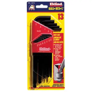 Eklind Tool  13-Pc Ball-Hex-L-Wrenchkey Set Long Series