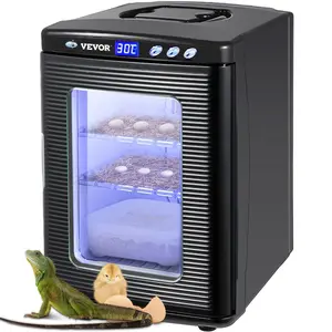 Fathersdaygift VEVOR Egg Incubator and Hatcher 25L Black Reptile Egg Incubator 5-42C Scientific Hatcher Heating Bright LED Digital Display For Small Animalsdealsforyoudays