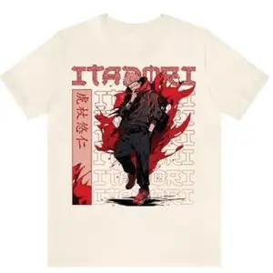 Jujutsuuuu Kaiiiisen Yuji Itad0rii T-Shirt for Menswear Top