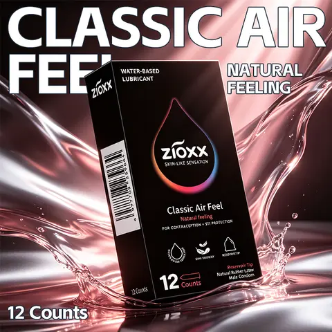 【 ZIOXX Classic Air Feel 】 Condoms usually dry out. Ours can't. Hyaluronic Acid Ultra Thin – 12 Count, Bare Feel Healthcare Classic Bathroom sohochic