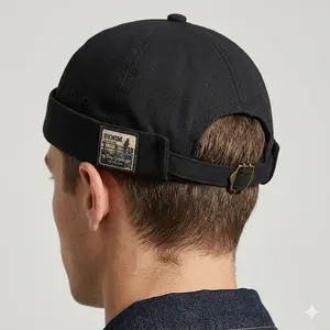 Faringoto Unisex Brimless Visor-Less Sailor Skull Cap Viral Trucker Green Stackable Beanie for Men & Women Casual Headwear 56-58cm