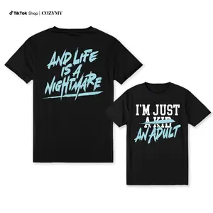 Funny Matching Family Shirts  / I'm Just an Adult, Life Is a Nightmare Tee