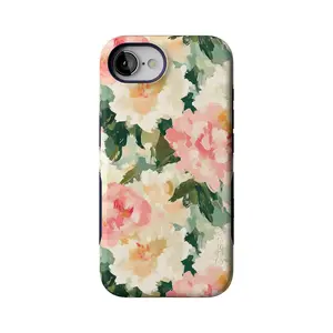 Casely iPhone 16e Case | The Garden Room | Painted Petals | Bold Protective Design | Compatible with MagSafe