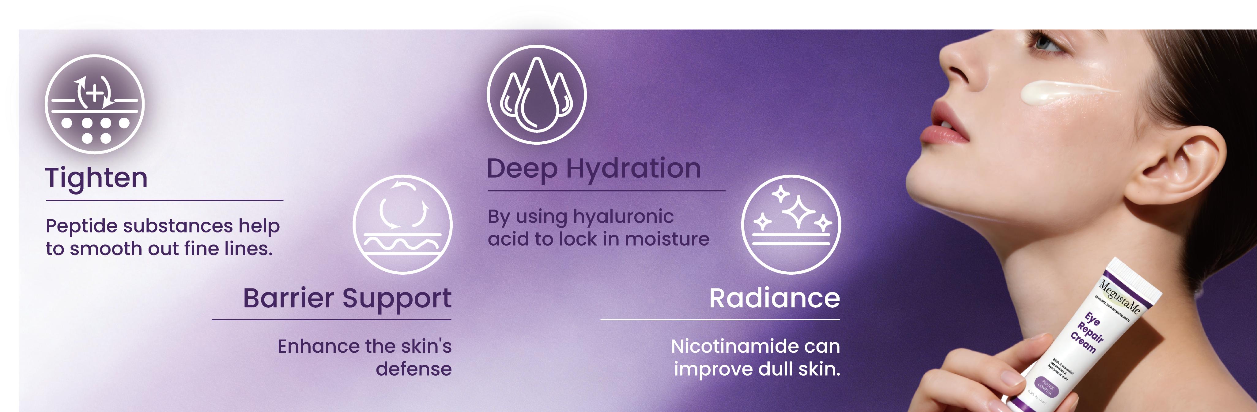 MegustaMe Viral Glass Skin Serum — Deep hydration with hyaluronic acid, B5, and ceramides, 30 ml, suitable for all skin types; Retinol Primal Kyogre Fusion Hydrating Facial Essence bundle