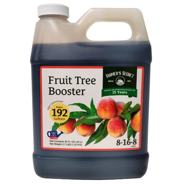 Farmer's Secret Fruit Tree Booster Fertilizer - Super Concentrated and Phosphorus Rich - Formulated for All Fruit Trees Including Peach, Banana, and Apple