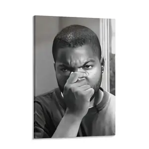 Movie Themed Bathroom Humor Canvas Print Poster, Black And White Film Scene Toilet Poster, Funny Bathroom Toilet Home Room Wall Decor