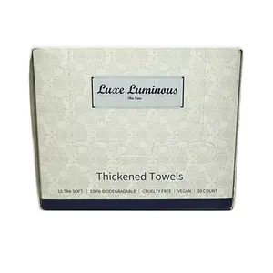 Luxee Luminous clean disposable organic facial towels