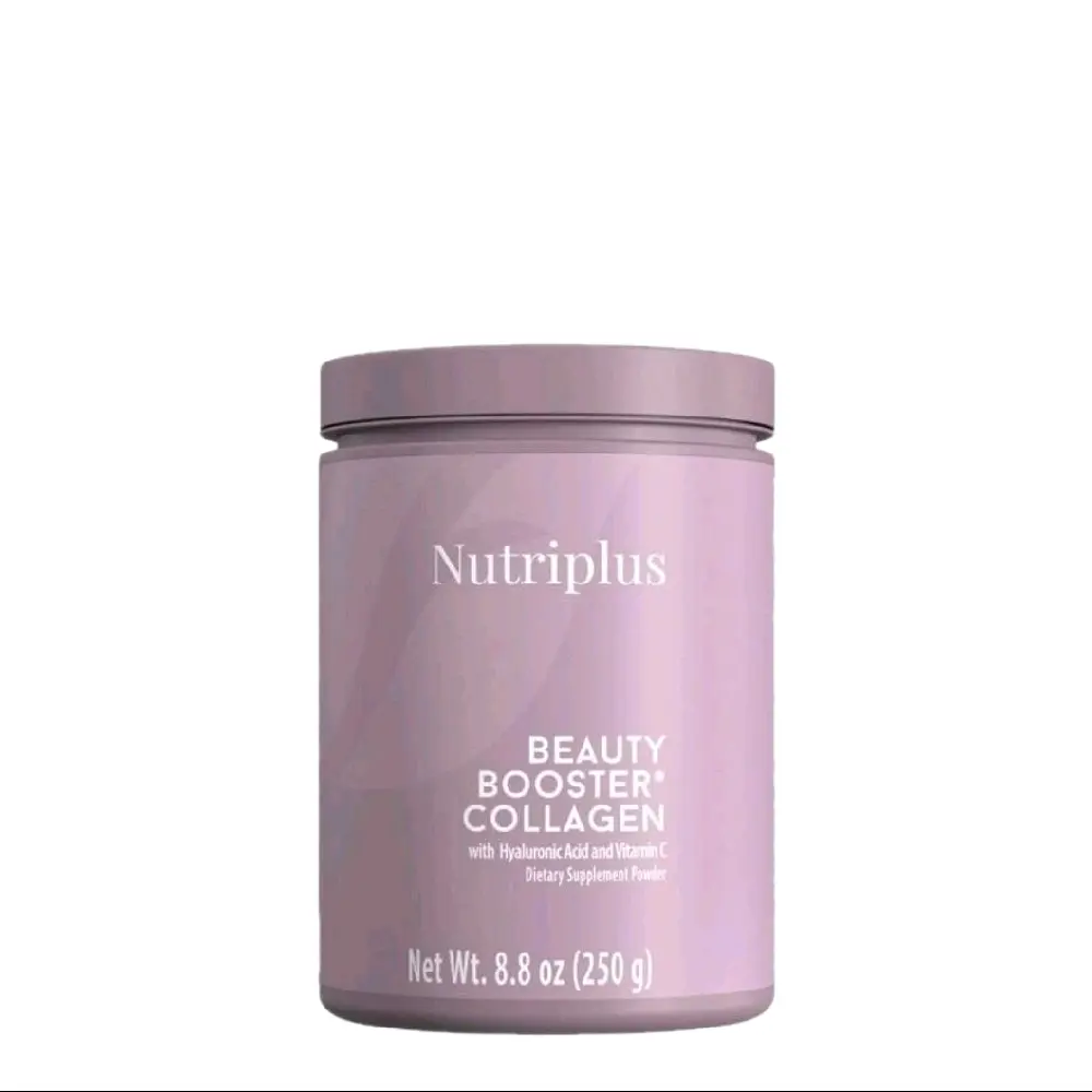 Nutriplus Beauty Booster Collagen Powder 8.8 oz with Hyaluronic Acid & Vitamin C for Skin Elasticity & Joint Health 250g Dietary Supplement