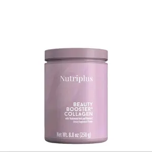 Nutriplus Beauty Booster Collagen Powder 8.8 oz with Hyaluronic Acid & Vitamin C for Skin Elasticity & Joint Health 250g Dietary Supplement