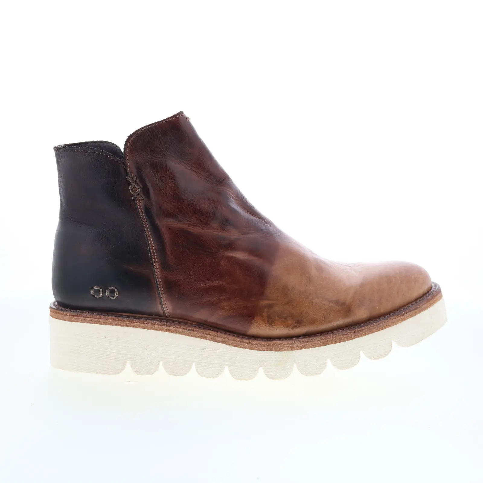 Bed Stu Lydyi F395501 Womens Brown Leather Zipper Ankle & Booties Boots