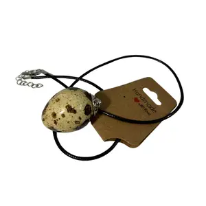 Elegant Artisan Quail Egg Pendant Necklace for Everyday Style