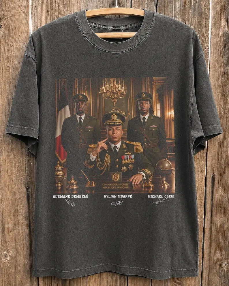 Mpapa Olise Dembele Dictator Funny Shirt, France Football Fan Tee, 2026 Gift, Vintage Military Meme T-Shirt