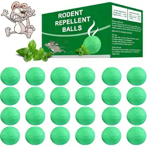 Mouse Rodent Repellent, 24 Pack Peppermint Oil for Mice, Mouse, Rats, Squirrel, Indoor/Outdoor Pest Control for Home, Kitchen, Garage, Safe for Pets & Family