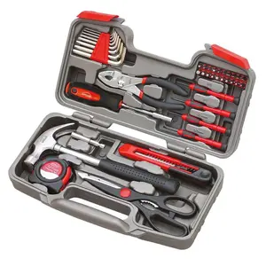 General Tool Set 39 Piece Kit with Hammer Wrenches Screwdrivers and More Essential Tools for Home Repair