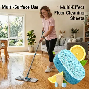 Floor Cleaning 12Tablets--Safe for mop Wood Tile Marble Quick Dry No Residue