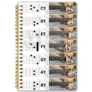 1 Guitarist Theme Song Cover Spiral Notebook | 5.4 x 8.2 inches | 50 lined blank pages | Ideal for daily writing, note-taking, office work, and study | Top choice for guitar enthusiasts | Christmas gift