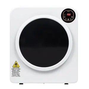 ZOKOP Electric Compact Laundry Clothes Dryer, 13.2Ibs 6kg Tumble Dryer with Stainless Steel Tub, Easy Control Panel with LED display for Variety Drying Mode, Portable Dryer for Apartments, Home, Dorm, White