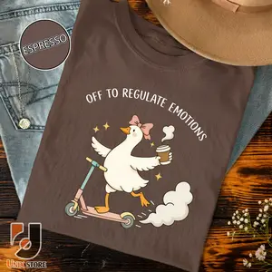 Comfort Colors Off To Regulate Emotions Shirt, Silly Goose T-shirt, Mental Health Shirt, Teacher Tee, Therapist T-shirt, Counselor Gift