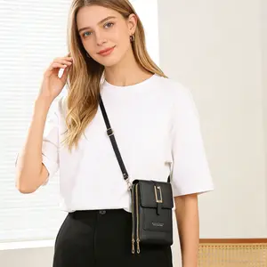 Block Phone Purse Crossbody with Shoulder Strap,Small Crossbody Cell Phone Purse Wallet for Women