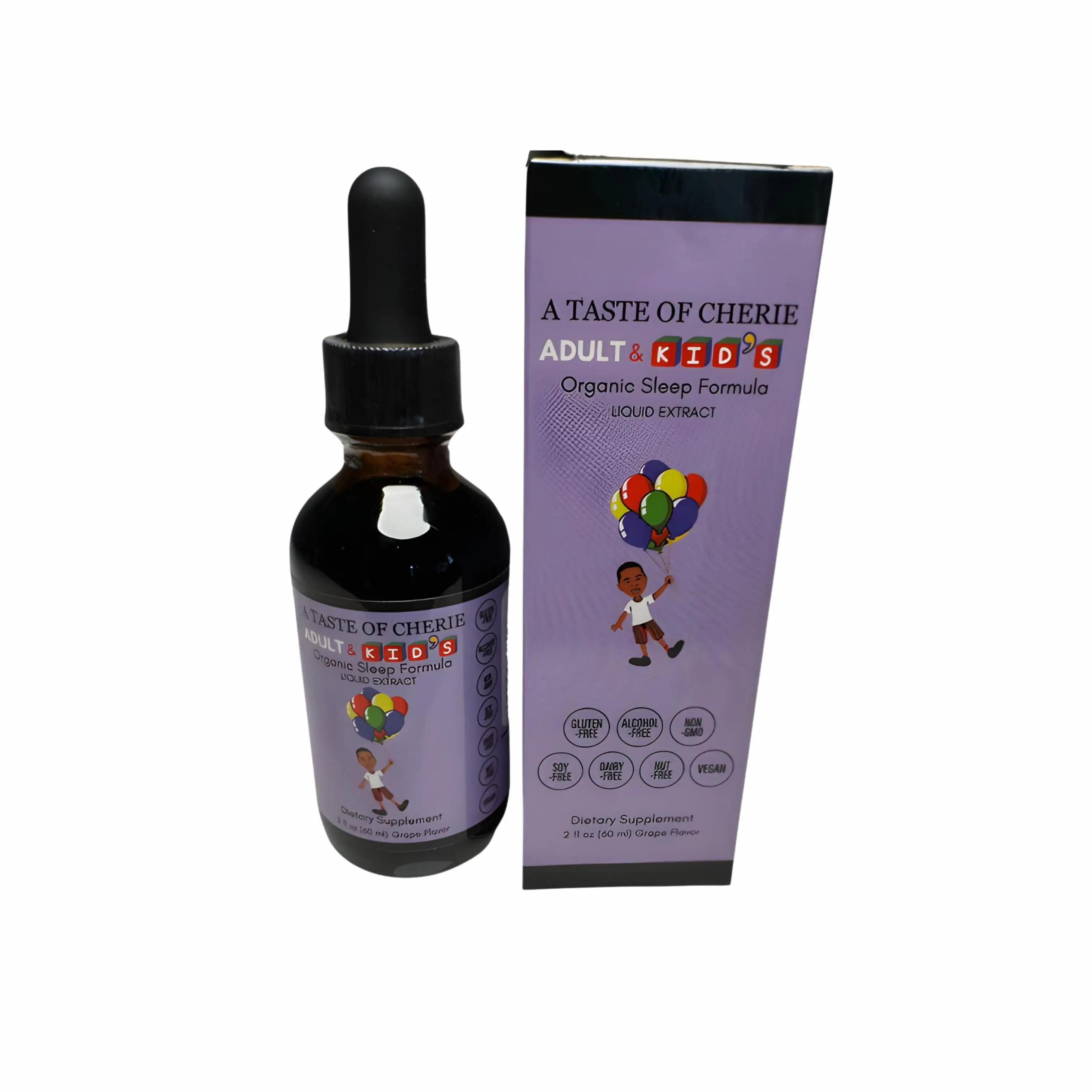 Scrub Angels- Sleep Serenity Liquid Herbal Extract for Adults & Kids - Organic Herbal Blend for Restful Sleep (2oz)