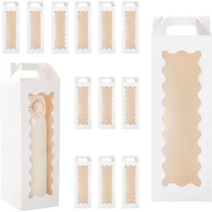 20 count Tumbler  Box with Handle for 18oz 20oz 30oz Sublimation Glass,Cup boxes for packaging 16oz, Water bottle  boxes,Tumbler Packaging Boxes with window for gifts(White)