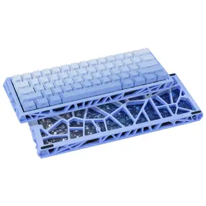 60% Layout Hot-Swappable Hollow Mechanical Keyboard, QMK/VIA Programmable, RGB Backlit Wired Gaming Keyboard, Compatible with Windows & Mac   budget friendly keyboard