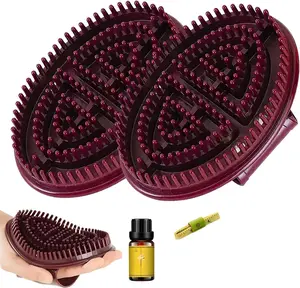 2pcs Meridian Brush Massage Brush,Beauty Salon Professional Custom MeridianBrush, Full Body Relaxation Meridian Massage Brush