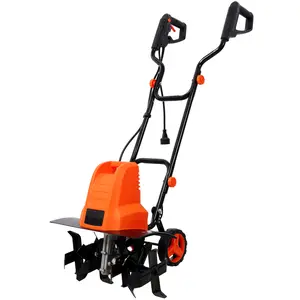 Hardware 13.5AMP Electric Tiller,120V/60HZ,18-Inch Width 9-Inch Depth Corded Powerful Tiller,With 24 Steel Tines,Adjustable Wheels,for Garden Lawn Yard