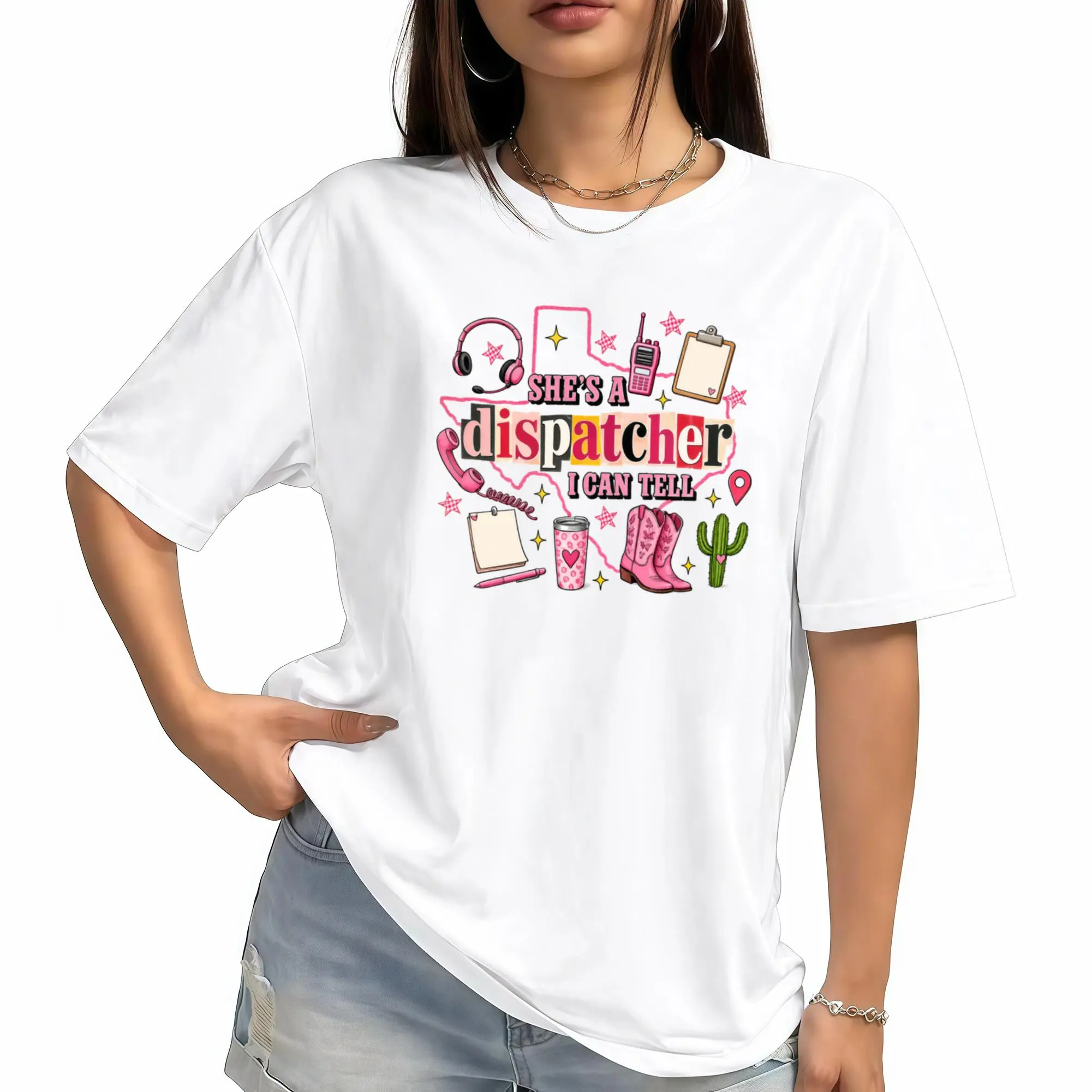 She's A Dispatcher I Can Tell Shirt, Western Dispatcher Tee, 911 Dispatcher Gift, Emergency Dispatch Shirt, Telecommunicator Tee