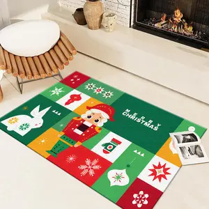 Christmas Nutcracker Rug, Indoor Outdoor Non-Slip Mat, Door Mat, Suitable for Kitchen, Dining Room, Hallway, Bathroom, Bedroom