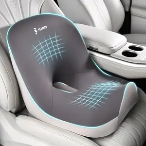 Relieve Back Pain! Ergonomic L-Shaped Car Seat & Lumbar Cushion Set