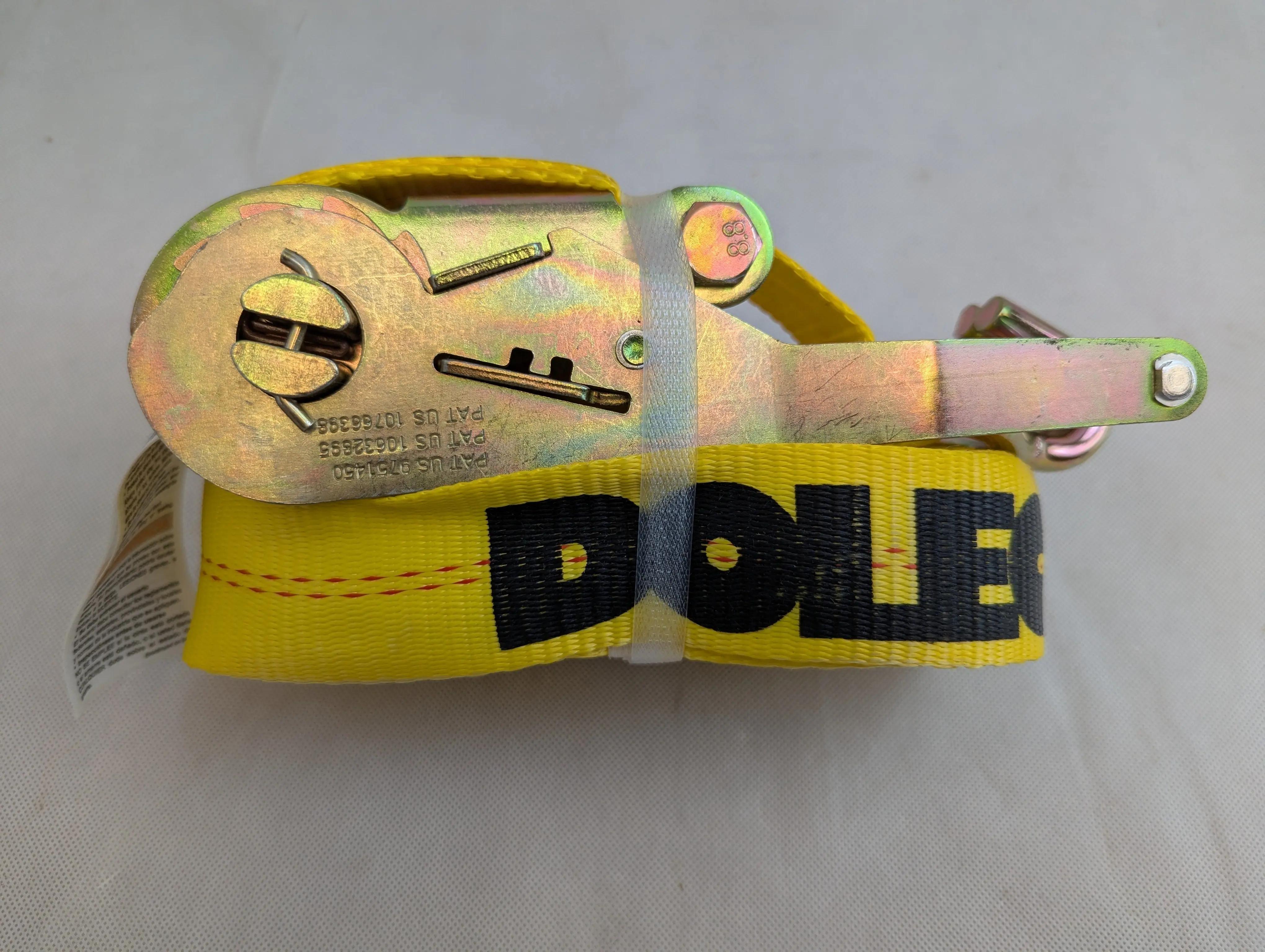 Doleco USA Automatic Self-Tension 2"x27' Ratchet Strap w/Wire Hooks, with AST Buckle 23472227