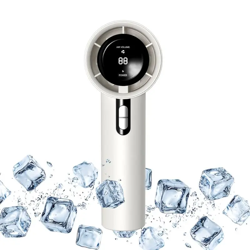 15000 RPM Turbo Speed Powerful Portable Handheld Fan |Strong Airflow, Stepless Control, USB Rechargeable, Brushless Motor, Digital Display, 100-Level