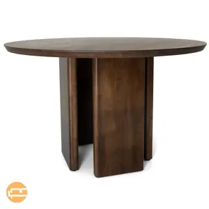 Astor Round Walnut Dining Table