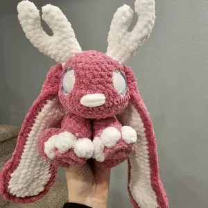 Handmade Crocheted Jackalope Snuggler