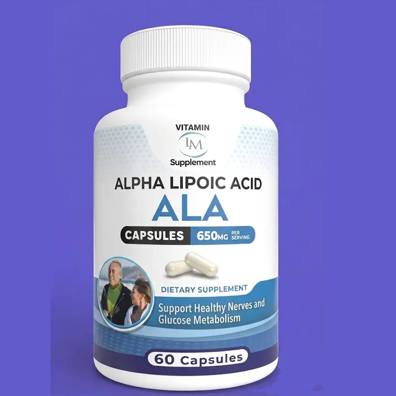 Alpha Lipoic Acid (ALA) 650mg – Nerve & Glucose Metabolism Support