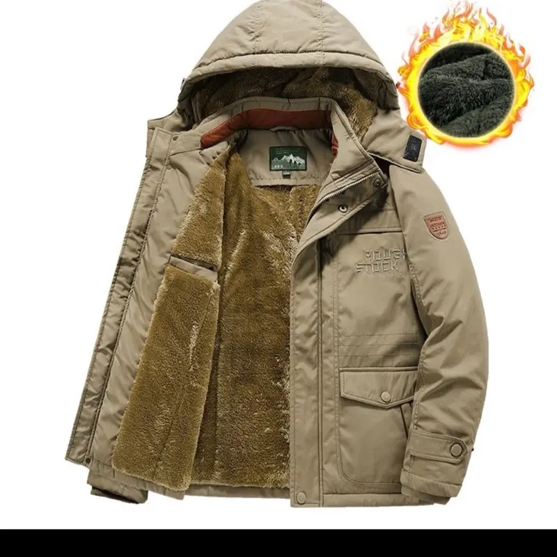 Men's Padded Jacket Quilted Jackets Winter Thermal Heavyweight Warm Blazer
