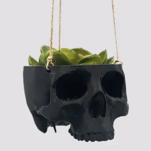 Skull Hanging Planter, Hanging Kit Included - Succulent Planter - 3D Printed
