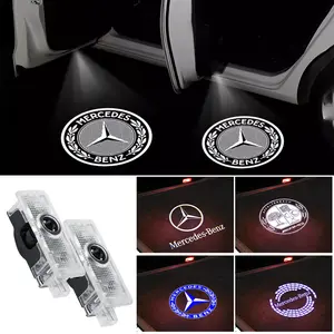 For Mercedes Benz AMG CLA-Class A207 CLS C218 E-Class Coupe C207 2010-2017 2Pcs LED Car Door Welcome Light Laser Projector Lamp