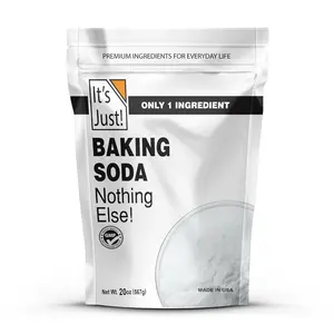 Baking Soda, 100% Pure Sodium Bicarbonate, Food Grade, Non-GMO, Made in USA, Cooking, Baking (1.25 Pound)