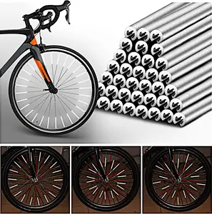 XTAUTO 72 PCS Spokes Reflectors - Spoke Skin Spoke Covers Trim Wrap Cover Decoration Protector Pipe Motorcycle Motocross Pit Dirt Bike