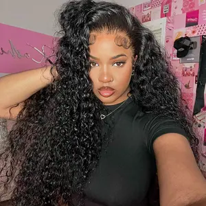 Vshow 7x5 HD Lace Glueless Human Hair Wear Go Wigs For Black Women Drawstring Pull Go Wigs Straight Body Curly Hair Wigs Beginner Friendly
