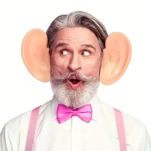 Adult Giant Pig Ears Headband Set, Funny Pig Ear Hair Band Performance Props, Fun Clown Party Costume, Attractive Design Accessories (3 Piece)