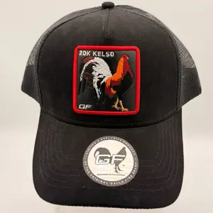 Gallo Fino 20k Kelso SnapBack Cap with Front Print and Logo, Black Color, Adjustable Fit