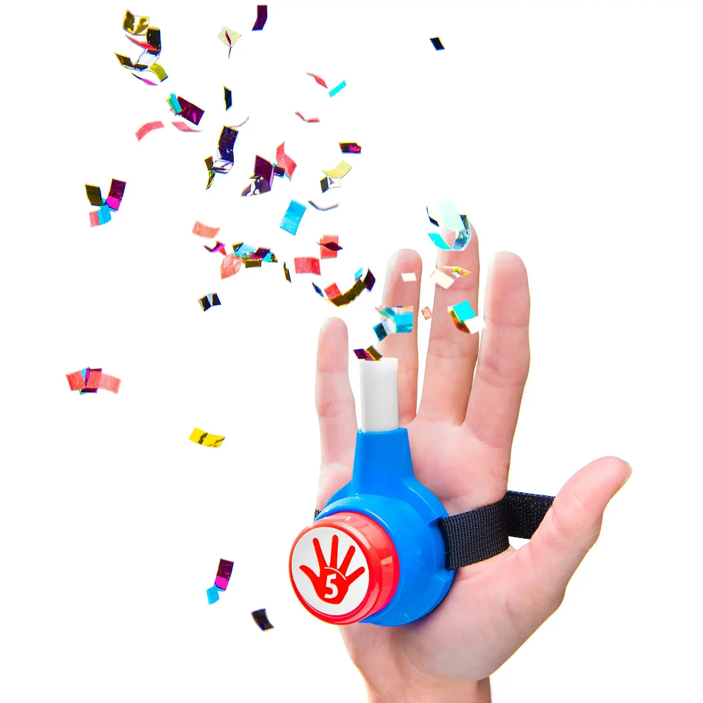 Confetti High-Fives - Unique High-Five-Shot Design with Colorful Confetti Elements Confetti High-Fives - Unique High-Five-Shot Design with Colorful Confetti Elements