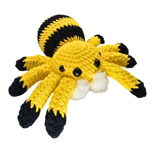 Handmade Crochet Creatures - Amigurumi Dragons, Dinosaurs, Spiders - Artisan Home Decor Figurines for Collectible Display