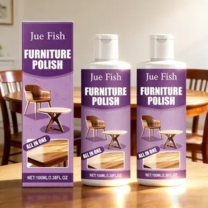 2-Pack Furniture Polish (100ML Each), Spray Wax Care, Home Cleaning Products, Oil Removal & Waterproof, Enhances Shine, Sofa & Wooden Furniture Maintenance