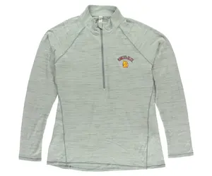 Under Armour Mens Minnesota Duluth Half Zip Poly Tech Pullover Shirt Grey